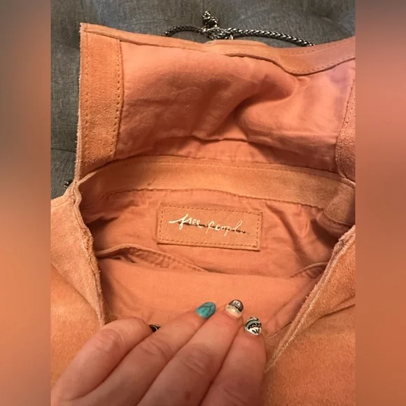 Free people slouchy suede crossbody sling bag - Picture 12 of 15